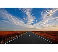 GLHUIOZ Puzzle Adulte 500 Pièces DIY Art De Mur Moderne Cadeau Unique Home Decor Nuage,Droite,Route vers Nulle Part,52x38cm