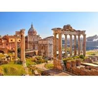 GLHUIOZ Puzzle Adulte 500 Pièces Puzzle 3D Abstrait Bricolage Moderne Art Mural Cadeau Unique Home Decor Ruines de Rome, Italie, Arche 52x38cm