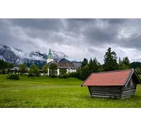 GLHUIOZ Puzzle Adulte 500 Pièces Puzzle 3D Affiche Salon Mur Art Creative Abstraite Décor À La Maison Château d'Ellmau,Allemagne,Bavière,Monts Wetterstein 52x38cm