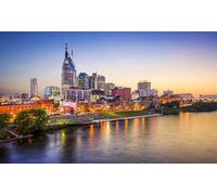 GLHUIOZ Puzzle Adulte 500 Pièces Puzzle 3D Affiche Salon Mur Art Creative Abstraite Hdpictures Décor À La Maison Côte des États-Unis Nashville Tennessee 52x38cm