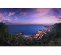 GLHUIOZ Puzzle Adulte 500 Pièces Puzzle Classique Kit De Bricolage Jouet en Bois Cadeau Unique Décor À La Maison Côte Mer Monaco Paysage 52x38cm