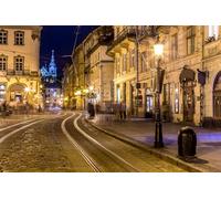 GLHUIOZ Puzzle Adulte - Puzzle 1500 p - Adultes et Enfants à partir de 14 Ans - Puzzle de qualité supérieure - Rue de Lviv en Ukraine 87x57cm