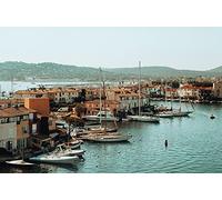 GLHUIOZ Puzzle Adulte - Puzzle 500 p - Challenge Puzzle - France Coast Grimaud 52x38cm