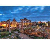 GLHUIOZ Puzzle Adulte - Puzzle 500 pièces - pour Adultes et Enfants dès 14 Ans - Italie Rome Ruines Forum Romain 52x38cm