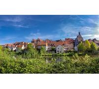 GLHUIOZ Puzzle Adulte - Puzzle 500 pièces - pour Adultes et Enfants dès 14 Ans - Puzzle de qualité supérieure - Paysages Rivières d'Allemagne 52x38cm