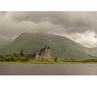 GLHUIOZ Puzzle Adulte - Puzzle 500 pièces - pour Adultes et Enfants dès 14 Ans - Ruines écossaises de Kilchurn 52x38cm