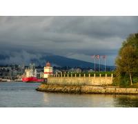 GLHUIOZ Puzzle de 500 pièces,Puzzle pour Adultes,Puzzle Impossible,Puzzle coloré,Jeu d'adresse pour Toute la Famille,Puzzle pour Adultes à partir de 14 Ans Marinas du Parc Stanley au Canada 52x38cm