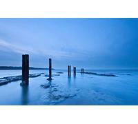 GLHUIOZ Puzzle Impossible 500 pièces Art Adulte Classiques Peinture Couleur Côte,Grande-Bretagne,Mer du Nord,52x38cm