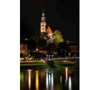 GLHUIOZ Puzzle Paysage 1000 Pièces - Convient pour Les Adultes - Aide à la Relaxation - Emboîtement Aisé des Pièces - Idéal pour Un Cadeau Autriche Salzbourg Temples Rivières 75x50cm
