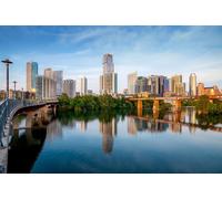 GLHUIOZ Puzzle Paysage | Puzzle 500 Pieces | Puzzle Adulte | Puzzles Classiques | États-Unis Rivières Ponts Austin Texas 52x38cm