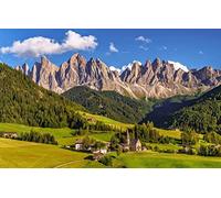 GLHUIOZ Puzzles de 500 pièces pour Adultes et Enfants à partir de 12 Ans,Italie,Dolomites,Tyrol du Sud,52x38cm