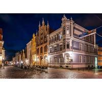 GLHUIOZ Puzzles en Bois - 500 pièces, Cadeau Femme, Homme, Puzzle Bois Adulte Allemagne Stralsund Street 52x38cm
