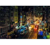 GLHUIOZ Puzzles en Bois - 500 pièces, Cadeau Femme, Homme, Puzzle Bois Adulte États-Unis Chinatown City 52x38cm