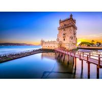 GLHUIOZ Puzzles pour Adultes 1000 PièCes Puzzles Bois Puzzle Hands on Game Famille DéCoration Côte du Portugal 75x50cm