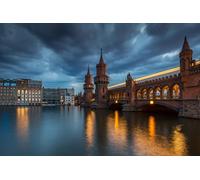 GLHUIOZ Puzzles pour Adultes 1000 PièCes Puzzles Bois Puzzle Hands on Game Famille DéCoration Rivières Berlin Allemagne Ponts 75x50cm