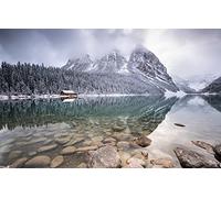 GLHUIOZ Puzzles pour Adultes 1500 pièces Alberta,Canada,Premières neiges,87x57cm