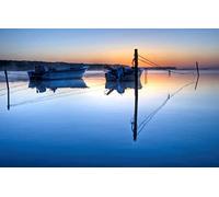 GLHUIOZ Puzzles pour Adultes 1500 PièCes Hands on Game Famille DéCoration,Bleu,87x57cm