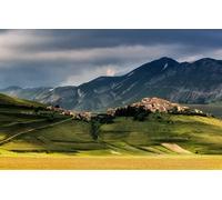 GLHUIOZ Puzzles pour Adultes 1500 PièCes Hands on Game Famille DéCoration,Montagne,Ville,Norcia,87x57cm