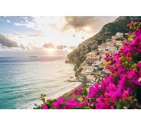 GLHUIOZ Puzzles pour Adultes 1500 PièCes Puzzles Bois Puzzle Hands on Game Famille DéCoration Côte Italienne Mer 87x57cm