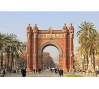 GLHUIOZ Puzzles pour Adultes 1500 PièCes Puzzles Bois Puzzle Hands on Game Famille DéCoration Monuments Espagne Arc de Triomphe Barcelone 87x57cm