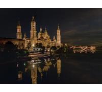 GLHUIOZ Puzzles pour Adultes 1500 PièCes Puzzles Bois Puzzle Hands on Game Famille DéCoration Rivières d'Espagne Saragosse 87x57cm