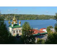 GLHUIOZ Puzzles pour Adultes 1500 PièCes Puzzles Bois Puzzle Hands on Game Famille DéCoration Rivières Russie Église Volga 87x57cm
