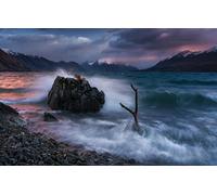 GLHUIOZ Puzzles pour Adultes 500 PièCes Bois Hands on Game Famille DéCoration Nouvelle-Zélande,Alpes du Sud,Lac Ohau,52x38cm