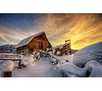 GLHUIOZ Puzzles pour Adultes 500 PièCes Hands on Game Famille DéCoration,Congère,52x38cm