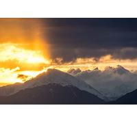 GLHUIOZ Puzzles pour Adultes 500 PièCes Hands on Game Famille DéCoration Nuage,Montagne,Lever de Soleil,52x38cm