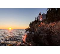 GLHUIOZ Puzzles pour Adultes 500 pièces,Phare,52x38cm