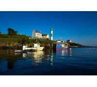 GLHUIOZ Puzzles pour Adultes 500 PièCes Puzzles Bois Puzzle Hands on Game Famille DéCoration Bateau à Moteur 52x38cm