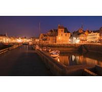 GLHUIOZ Puzzles pour Adultes 500 PièCes Puzzles Bois Puzzle Hands on Game Famille DéCoration France Ponts Marinas 52x38cm