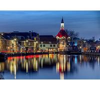 GLHUIOZ Puzzles pour Adultes 500 PièCes Puzzles Bois Puzzle Hands on Game Famille DéCoration Rivières de l'Église des Pays-Bas 52x38cm