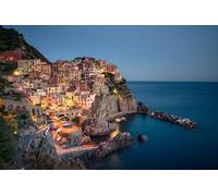 GLHUIOZ Puzzles pour Adultes 500 PièCes Puzzles Puzzle Hands on Game Famille DéCoration Côte Maritime Italienne Manarola 52x38cm