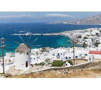 GLHUIOZ Puzzles pour Adultes 500 PièCes Puzzles Puzzle Hands on Game Famille DéCoration Marinas de la côte Grecque 52x38cm