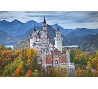 GLHUIOZ Puzzles Scénique de 1000 Pièces, Divertissement Créatif, Cassetête Classique pour Adultes et Enfants de 12+ Ans, Friends, Réunion Neuschwanstein Allemagne 75x50cm