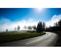 GLHUIOZ Puzzles Scénique de 500 Pièces,Cassetête Classique pour Adultes et Enfants de 12+ Ans,Friends,Réunion Autriche,Route vers Nulle Part,Virage,52x38cm