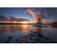 GLHUIOZ Puzzles Scénique de 500 Pièces,Cassetête Classique pour Adultes et Enfants de 12+ Ans,Friends,Réunion Norvège,Île,52x38cm