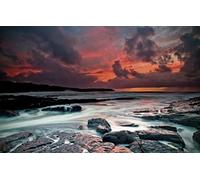 GLHUIOZ Puzzles Scénique de 500 Pièces,Cassetête Classique pour Adultes et Enfants de 12+ Ans,Friends,Réunion Vagues,Courants,océan Atlantique,Port Espagnol,52x38cm