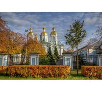 GLHUIOZ Puzzles Scénique de 500 Pièces, Divertissement Créatif, Cassetête Classique pour Adultes et Enfants de 12+ Ans, Friends, Réunion Temples de Saint-Pétersbourg en Russie 52x38cm