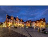 GLHUIOZ Puzzles Scénique de 500 Pièces, Divertissement Créatif, Cassetête Classique pour Adultes et Enfants de 12+ Ans, Friends, Réunion Allemagne Monuments Fontaines Ville de Cobourg 52x38cm
