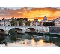 GLHUIOZ Puzzles Scénique de 500 Pièces, Divertissement Créatif, Cassetête Classique pour Adultes et Enfants de 12+ Ans, Friends, Réunion Rivières de Rome, Italie 52x38cm