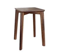 GLIBBUL Tabouret en bois de noyer empilable avec dessus carré antidérapant en feutre pour cuisine, chambres, bureau, studio, jardin - 45 cm de haut