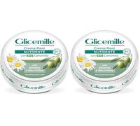 GLICEMILLE | Crème Mains Nourrissante, Pot, avec Glycérine et Huile d'Olive, 100 ml (Lot de 2)