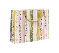 Glick Grand sac cadeau paysage Linea Floral, 275 x 355 x 100 mm, sac de luxe recyclable pour anniversaires et célébrations