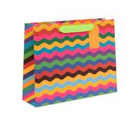 Glick Grand sac cadeau paysage Mega RIC Rac, 275 x 355 x 100 mm, sac de luxe recyclable pour anniversaires et célébrations