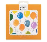 Glick Lot de 20 serviettes de table Motif ballons 33 x 33 cm