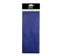Glick Lot de 4 feuilles de papier de soie bleu roi pour emballage cadeau, anniversaire, loisirs créatifs, emballage créatif et loisirs créatifs, 750 x 500 mm.