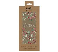 Glick Lot de 4 feuilles de papier de soie de Noël Doré 75 x 50 cm