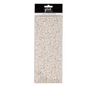 Glick Lot de 4 feuilles de papier de soie en forme de cœurs, pour emballage cadeau, anniversaire, mariage - 750 mm x 500 mm